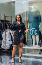 Elegant chic black dress